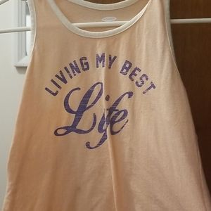 "Living my best life" tank top